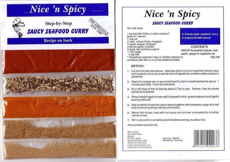 Nice N Spicy Saucy Seafood Curry Sachet 3 Nice N Spicy Saucy Seafood Curry Sachet