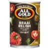 All Gold Braai Relish 410g -Nestlé® Shop silo product image v2 31Aug2023 180346 6001059951446 Straight on 172870 1180 515Wx515H